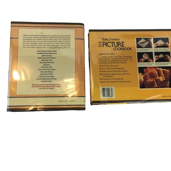 Lot of 2 Betty Crockers Famous Brands Cookbook Picture Cookbook 1980s - Picture 4 of 9